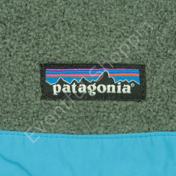 Patagonia Pullover Mens S Nickel Gray Epic Blue Snap T Lightweight Synchilla - Picture 4 of 7
